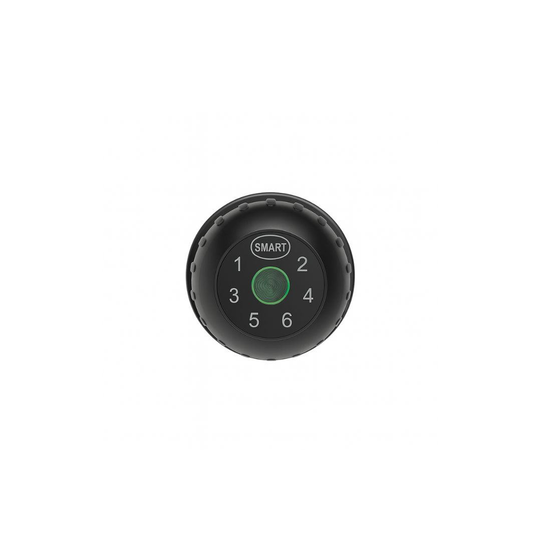 4-in-1 Smart Door Knob Lock with Fingerprint, Key Fob, App & Password Access